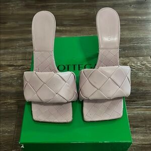 Bottega Veneta Pink Quilted Heels